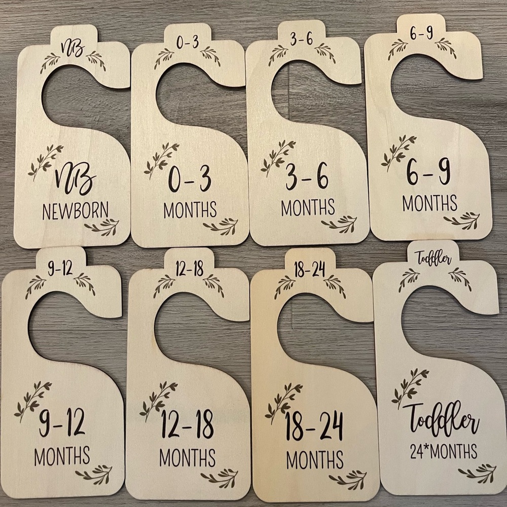 Wooden Baby Closet Dividers Set